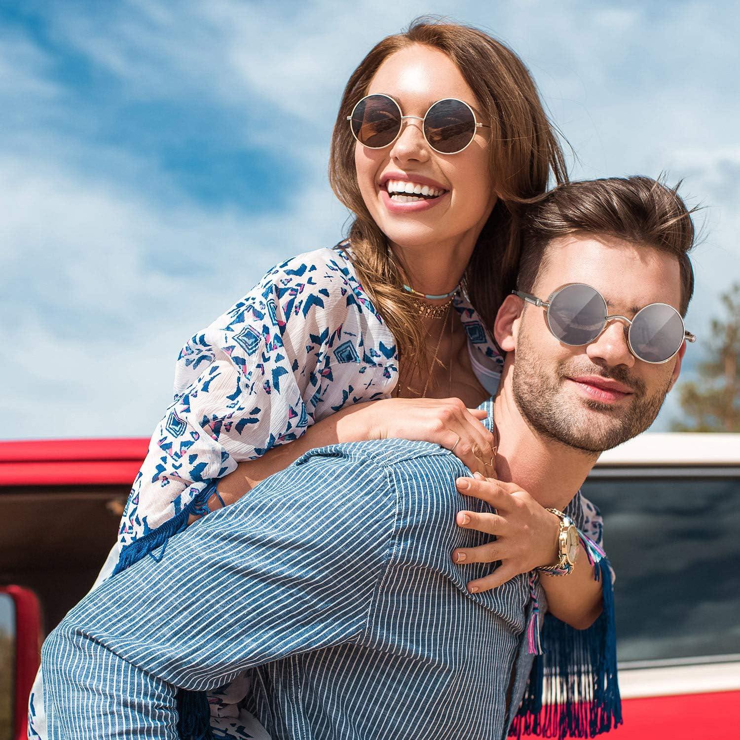 Gafas de sol retro steampunk Frienda 4 piezas unisex