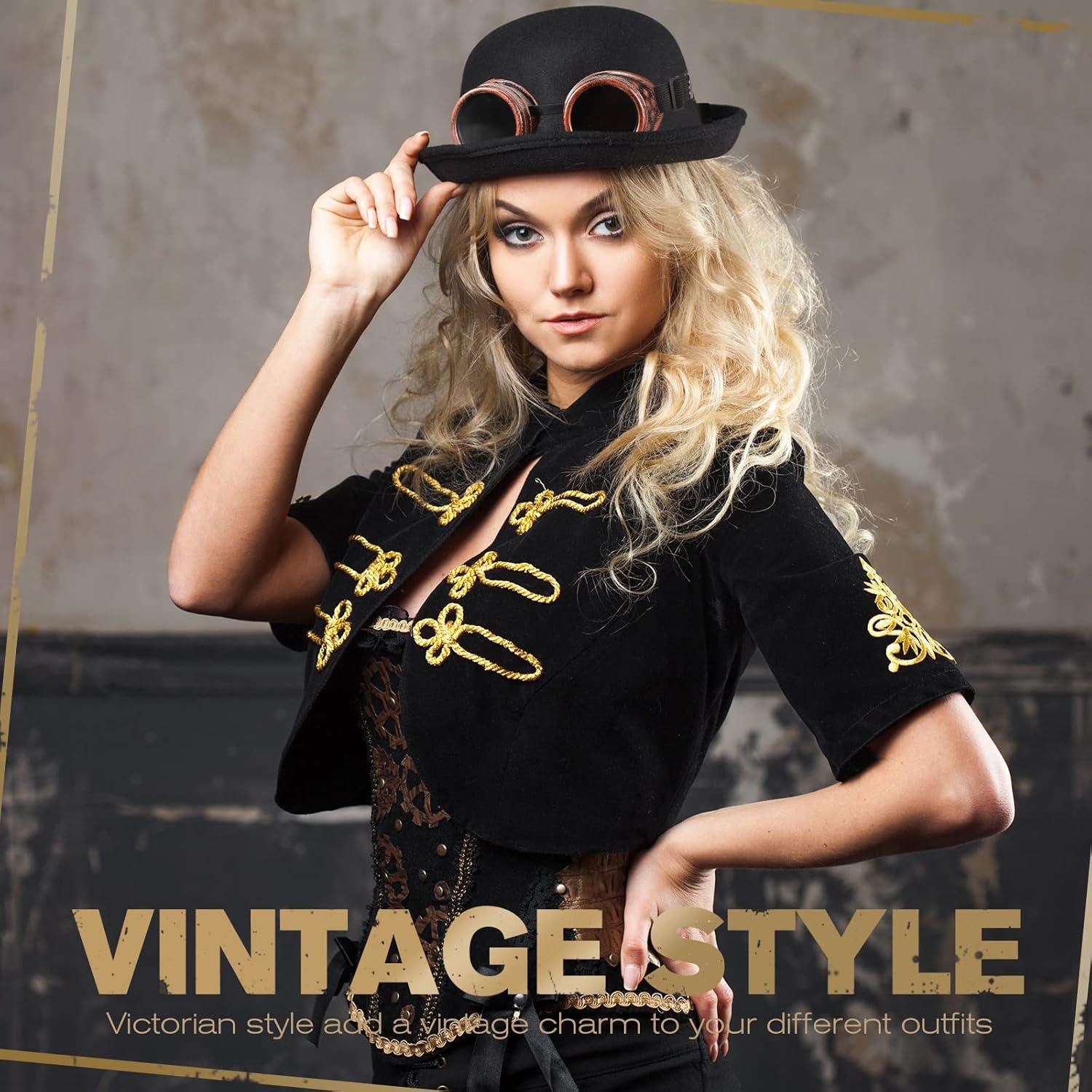 Yunsailing 10 Pares Gafas Steampunk Vintage para Disfraz