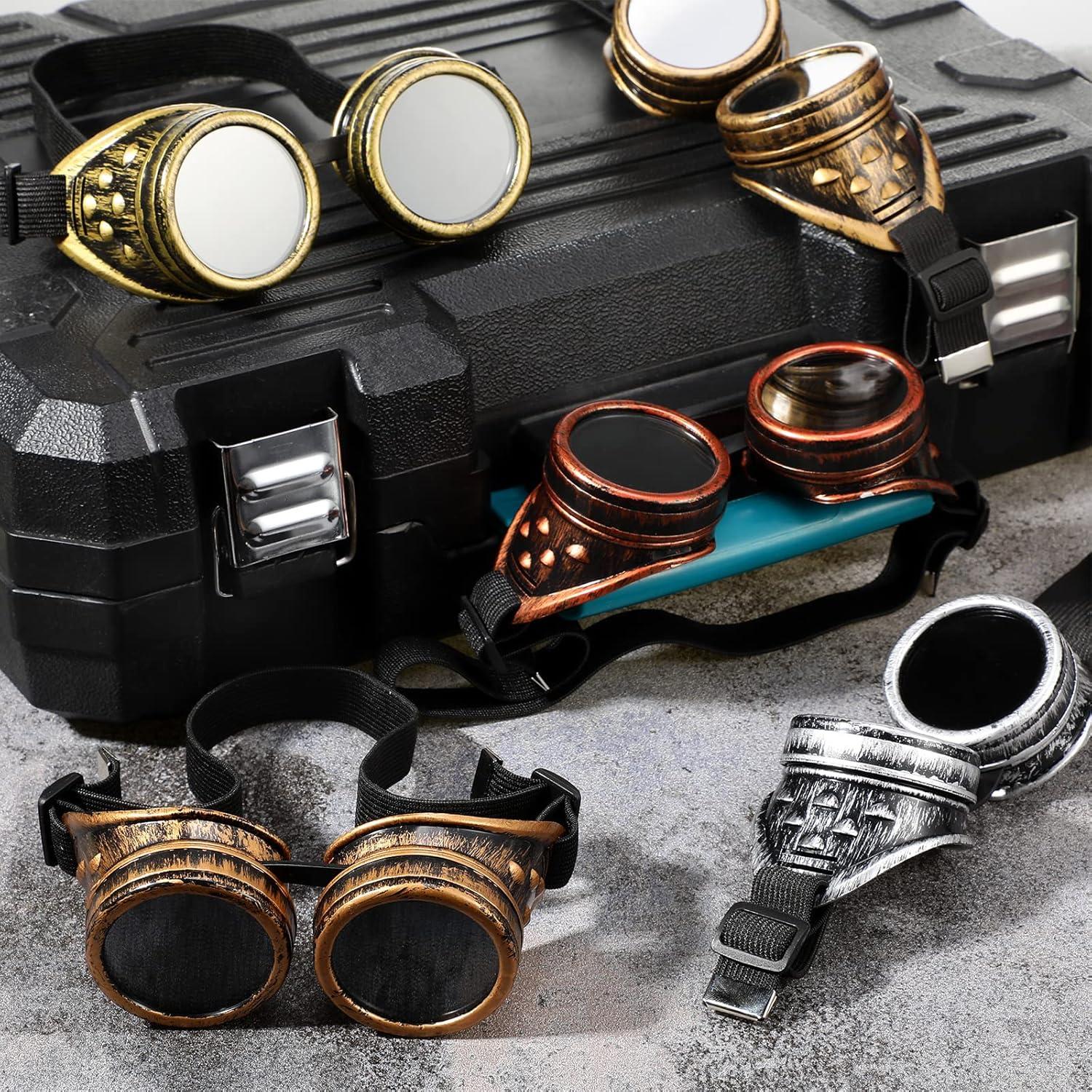 Yunsailing 10 Pares Gafas Steampunk Vintage para Disfraz