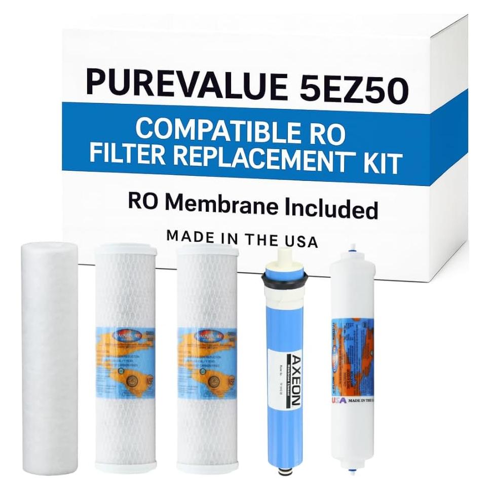 Kit de Filtros RO PureValue 5EZ50 - 5 Etapas para Agua Potable