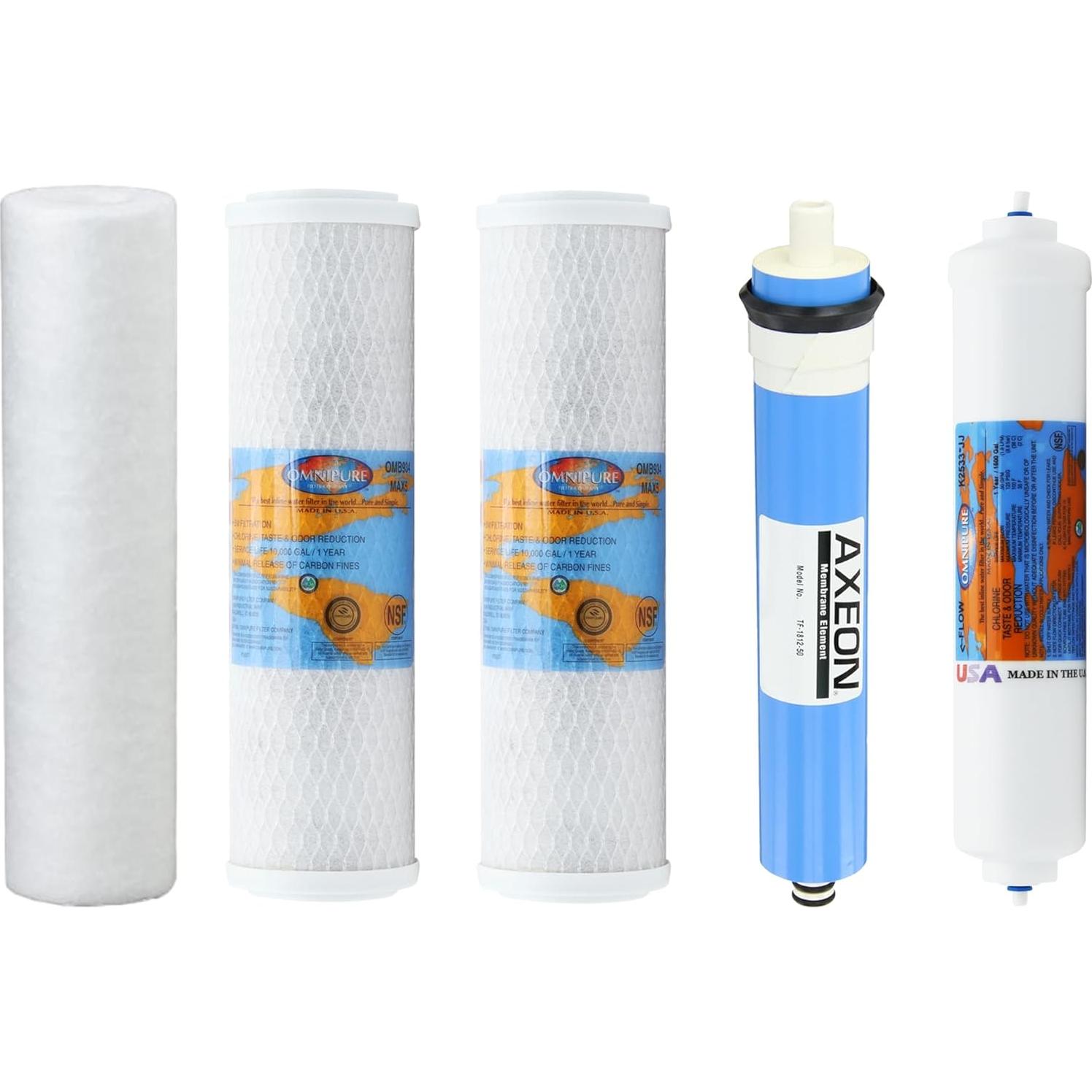Kit de Filtros RO PureValue 5EZ50 - 5 Etapas para Agua Potable