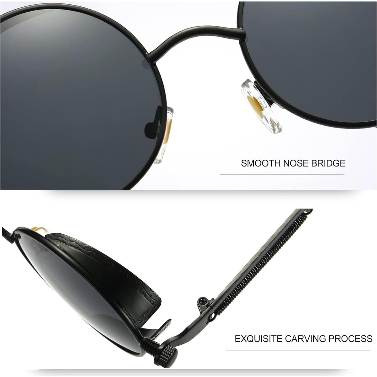 Gafas de sol redondas Joopin UV400 polarizadas para hombres