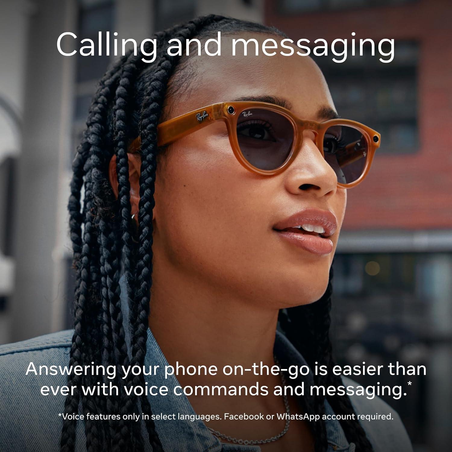 Gafas Meta Ray-Ban Wayfarer con cámara 12 MP y audio