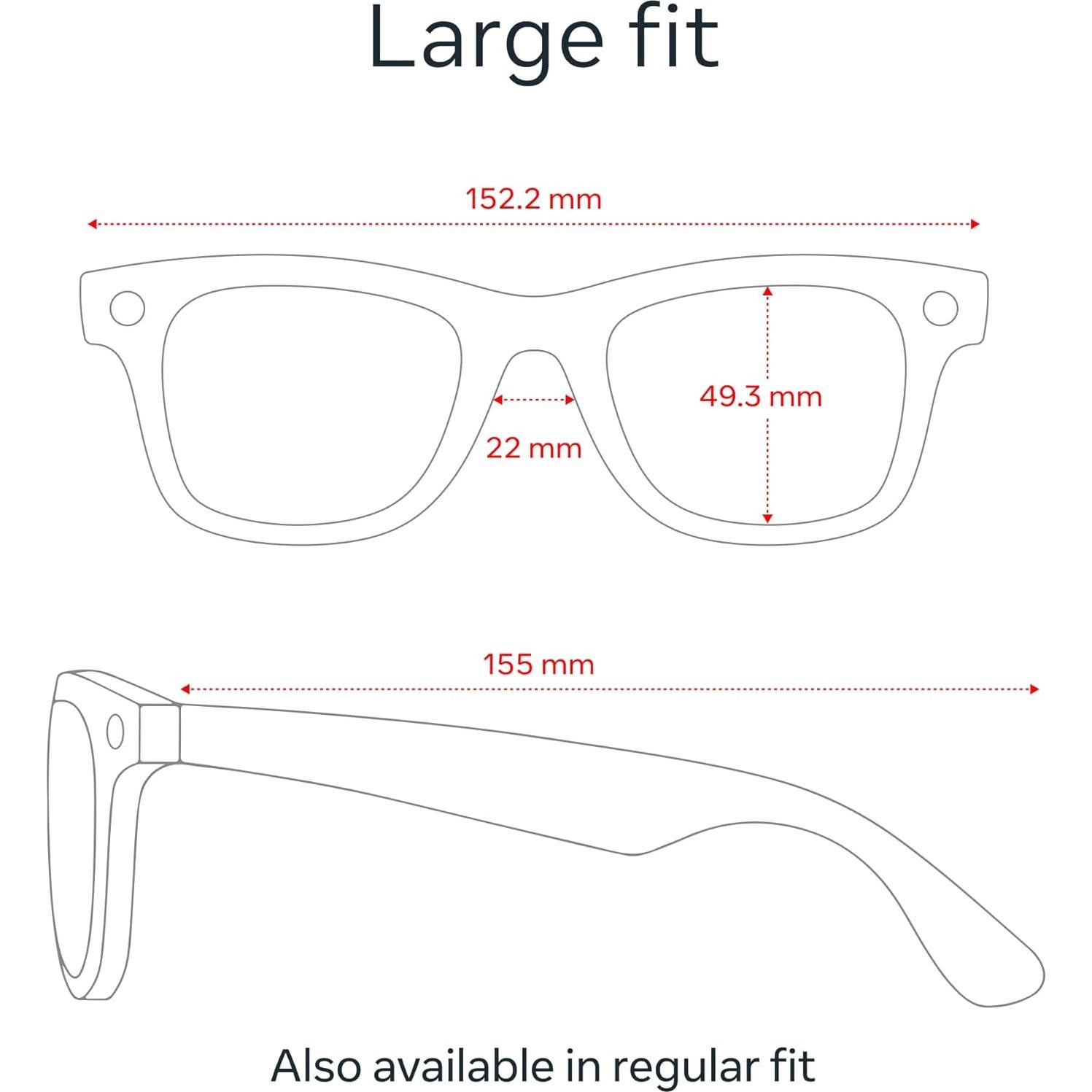 Gafas Meta Ray-Ban Wayfarer con cámara 12 MP y audio