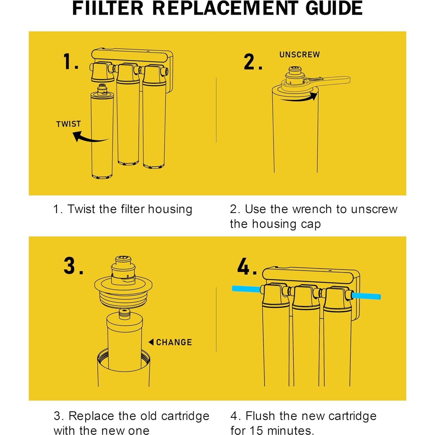 Cartucho de Filtro de Reemplazo Frizzlife M-CMZ15-03 3ra Etapa