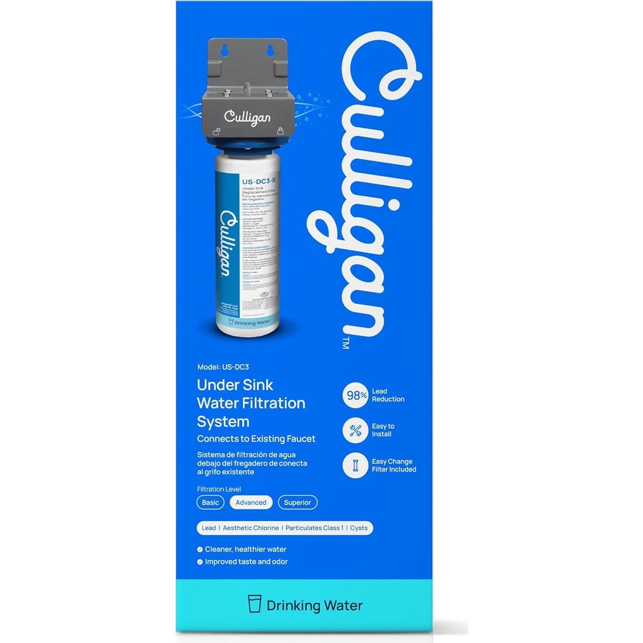 Sistema de Filtro de Agua Culligan US-DC3 Bajo Fregadero
