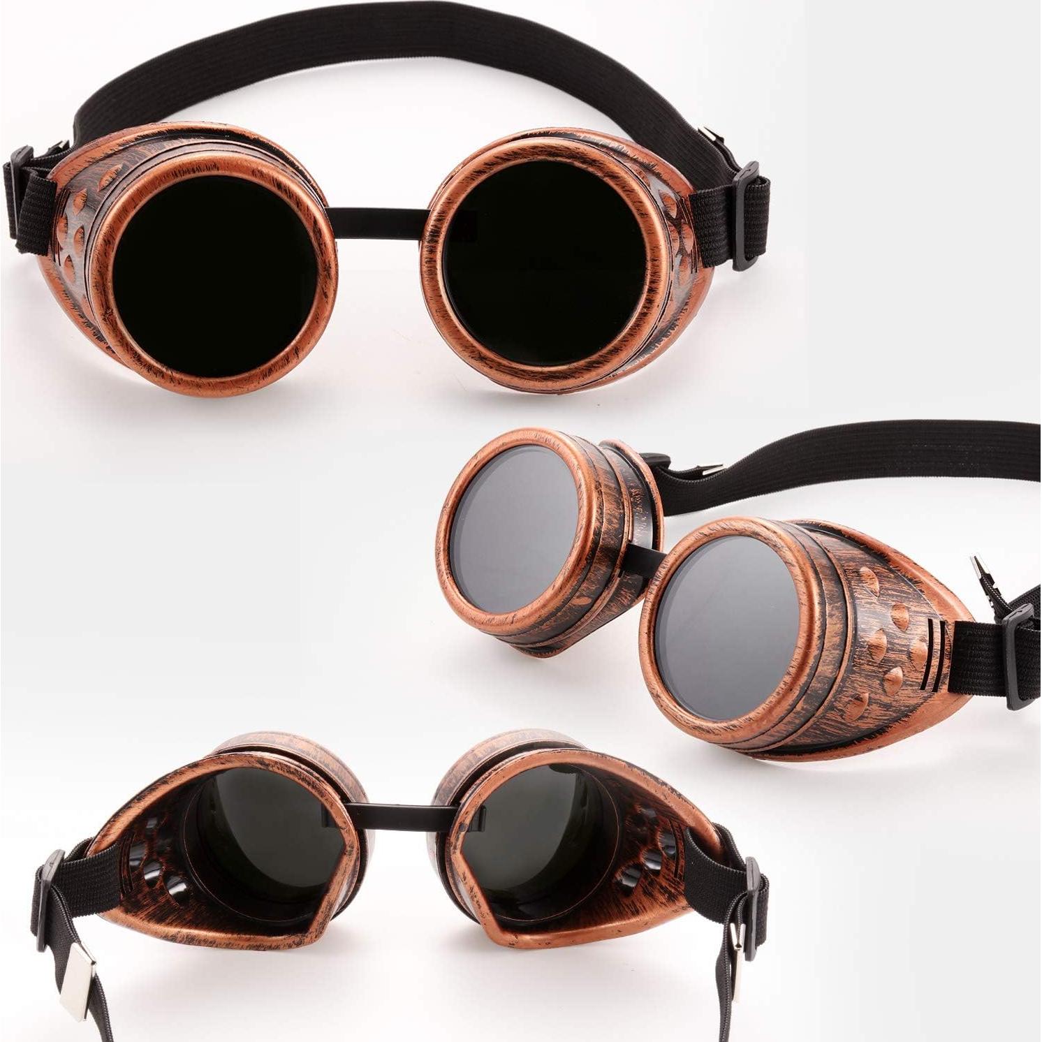 Gafas Steampunk Vintage 6 Pcs para Mujeres Góticas