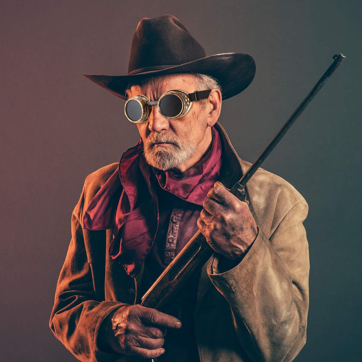 Gafas Steampunk Vintage 6 Pcs para Mujeres Góticas