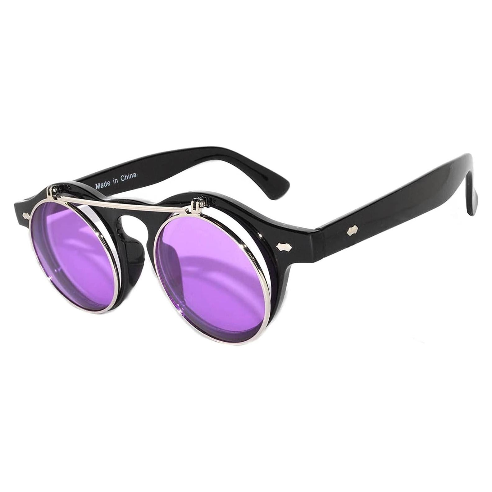 Gafas de Sol Steampunk Retro Góticas Plegables UV400