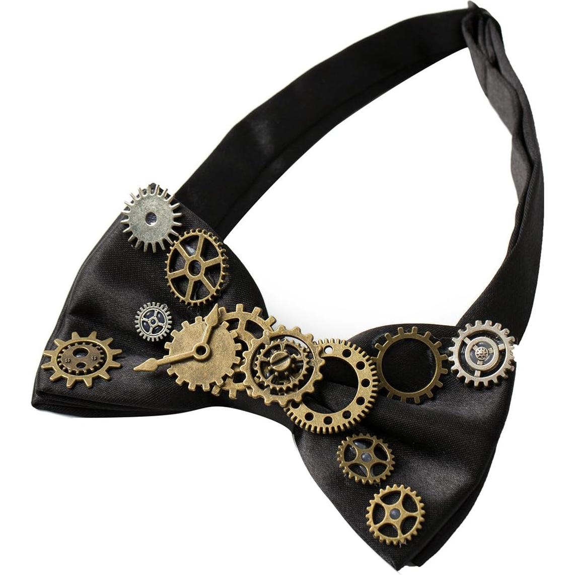 Pajarita Steampunk KOGOGO con Engranajes Vintage