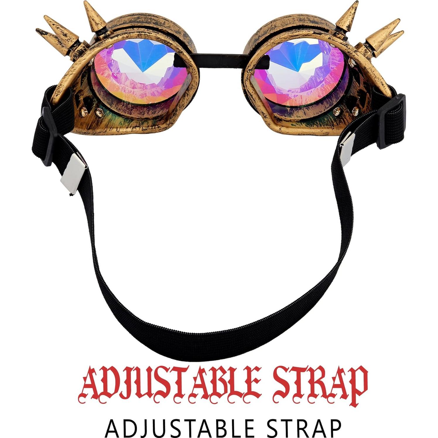 Gafas Steampunk Lelinta Ajustables para Cosplay y Fiesta