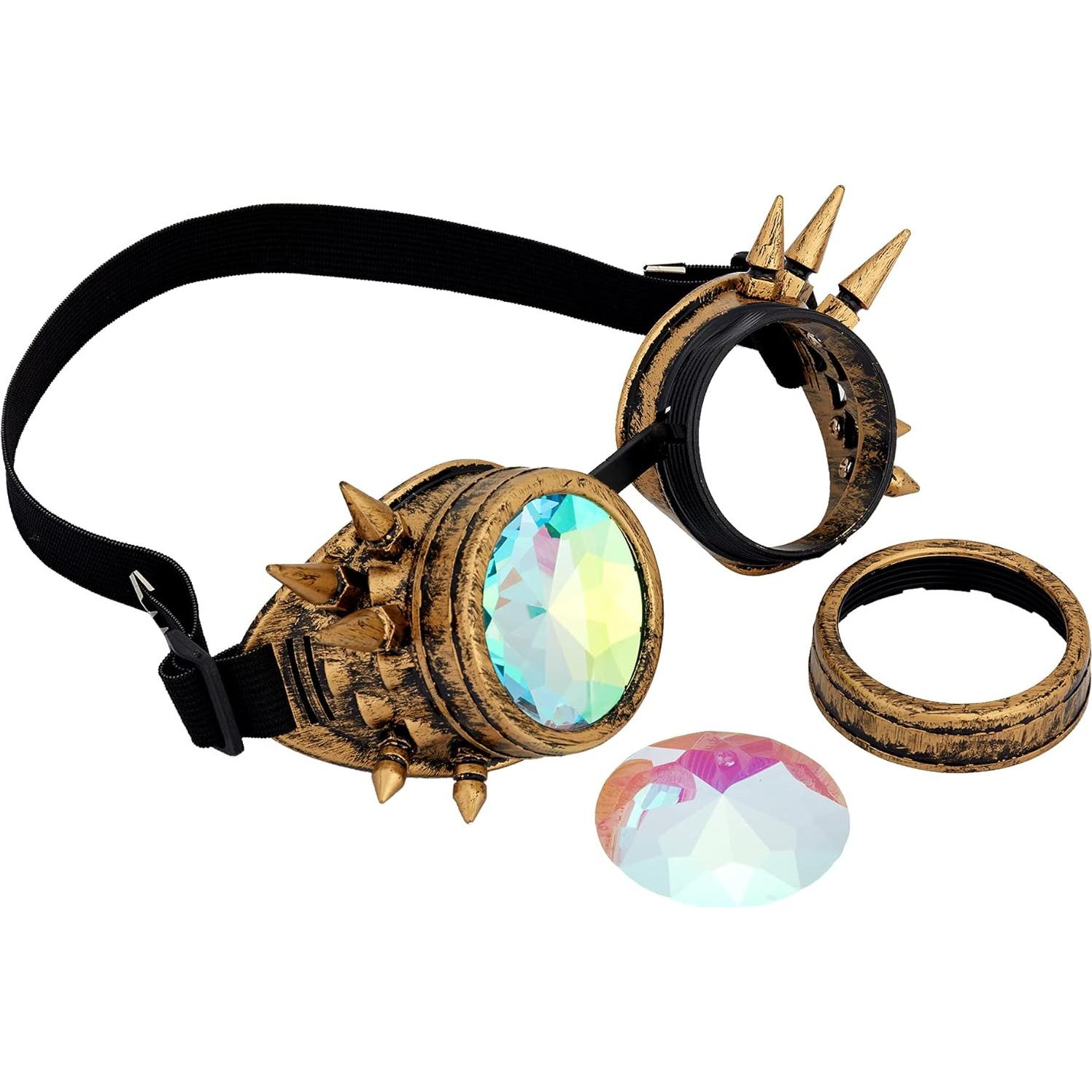 Gafas Steampunk Lelinta Ajustables para Cosplay y Fiesta