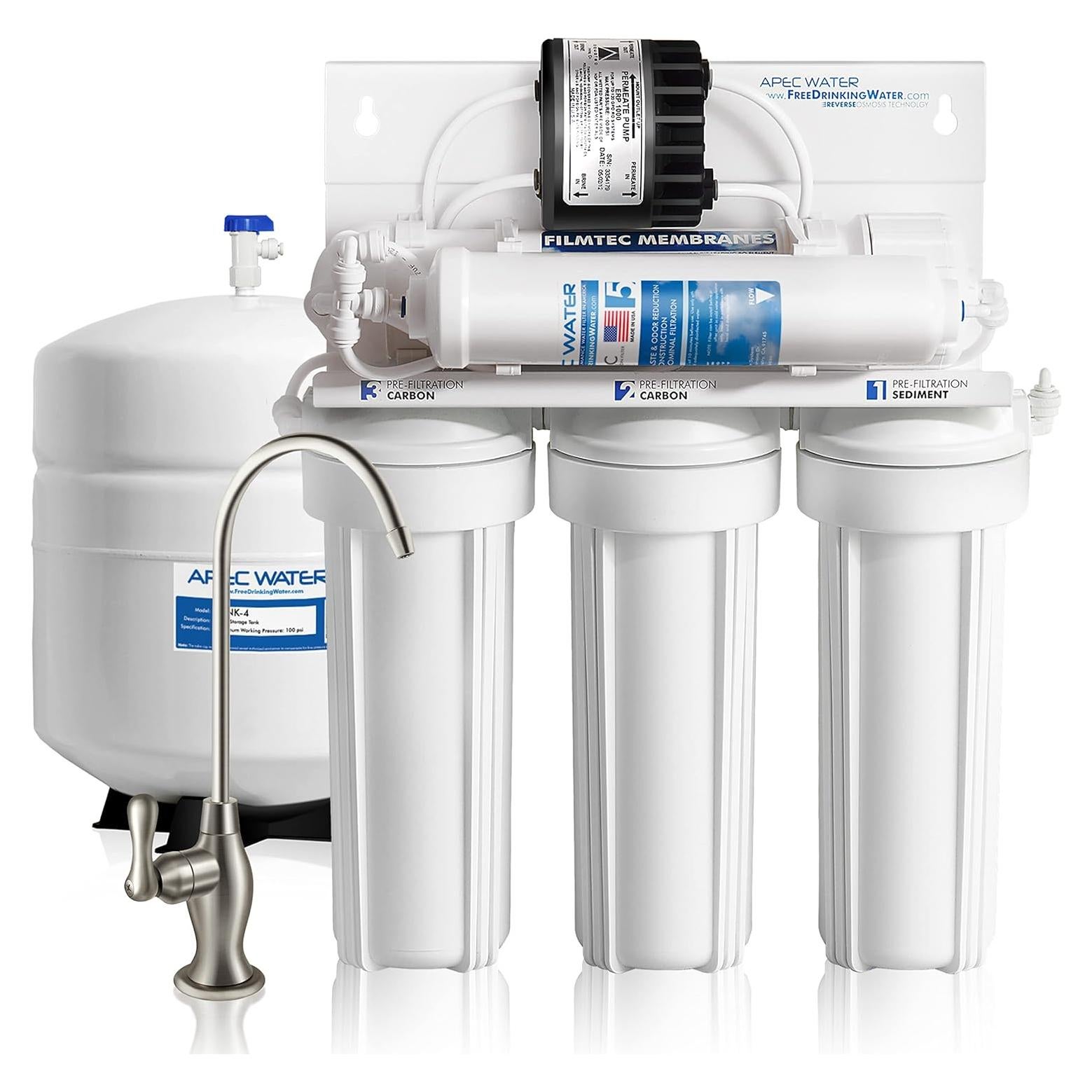 Sistema de Filtro de Agua APEC RO-PERM 5 Etapas para Baja Presión