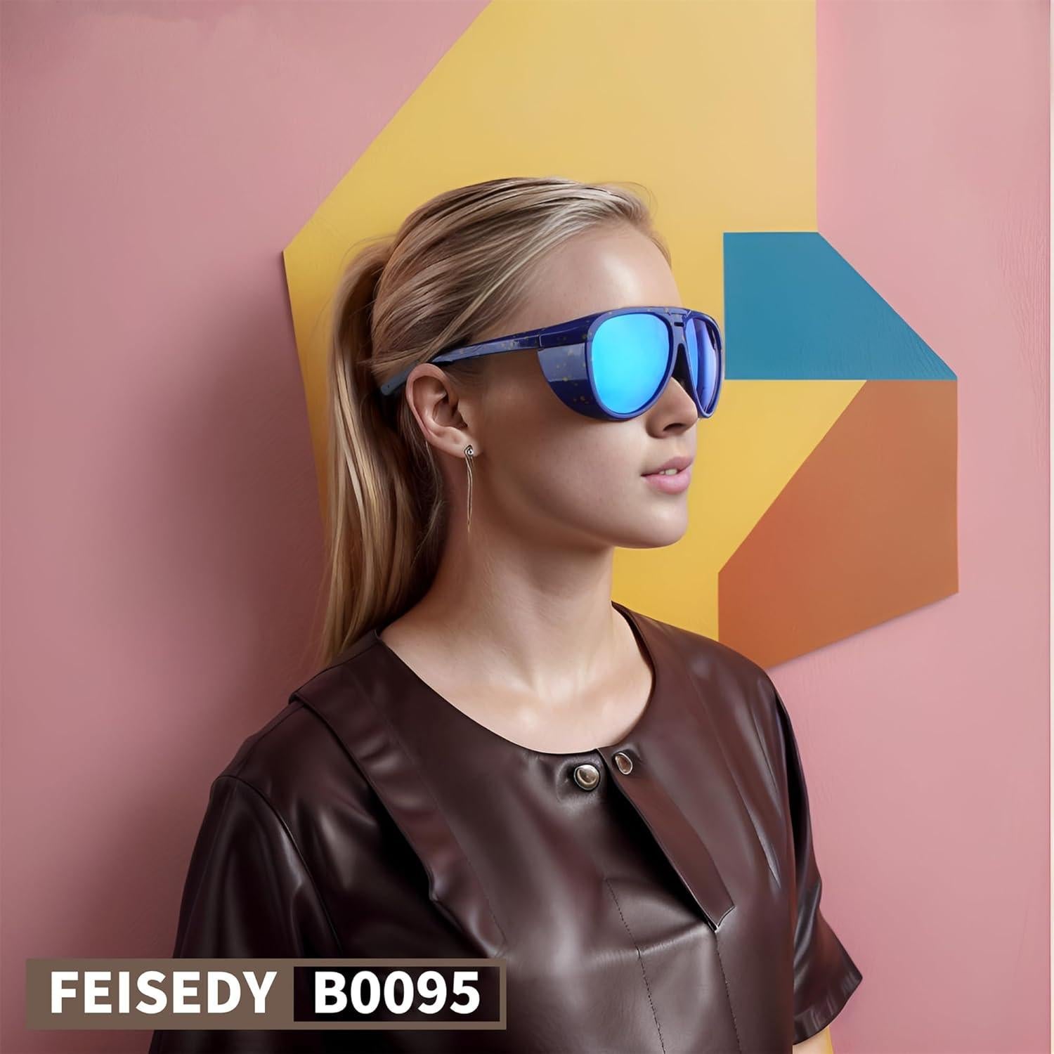 Gafas de Sol FEISEDY Aviador Polarizadas UV400 Oversized