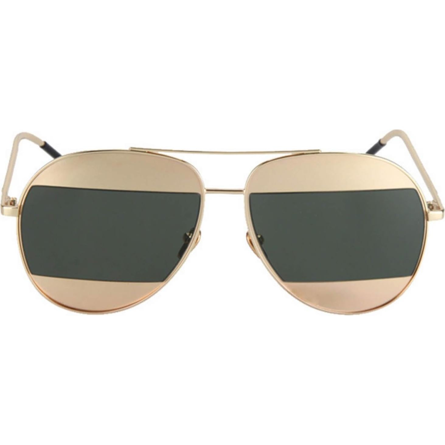 Gafas de Sol Aviador Importadas Humo y Espejo Dorado 60mm