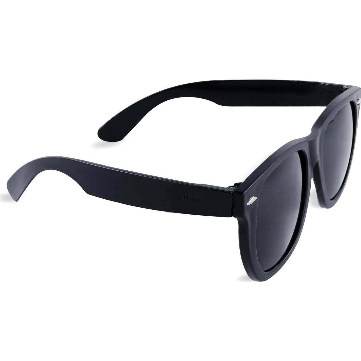Gafas de sol retro negras Super Z Outlet para fiestas (12 pares)