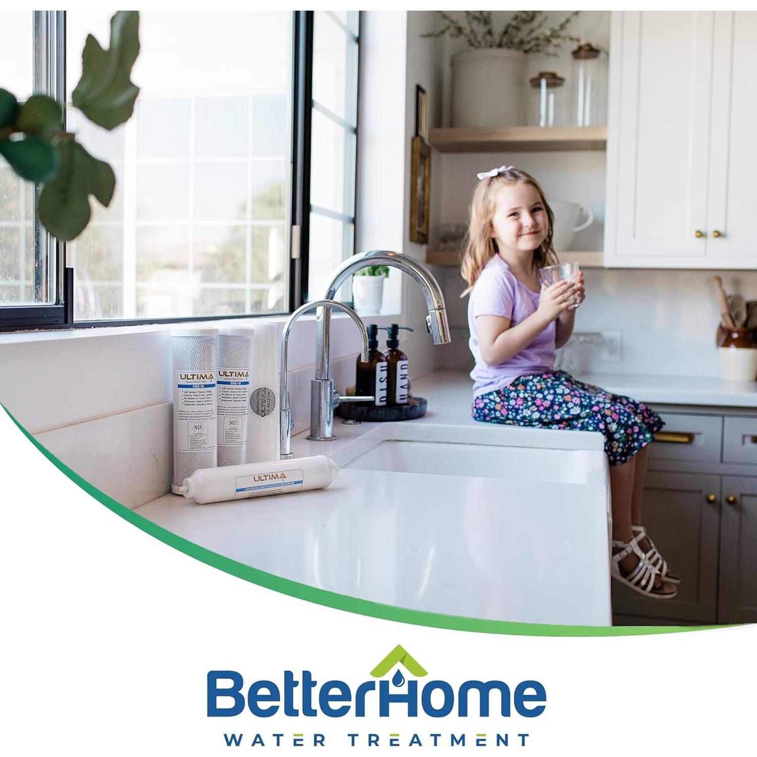 Kit de Filtros de Agua 4 Etapas Better Home con Membrana 50 GPD