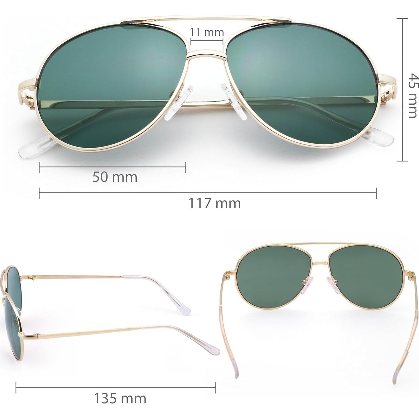 Gafas de sol aviador LotFancy para niños 3-12 años UV400