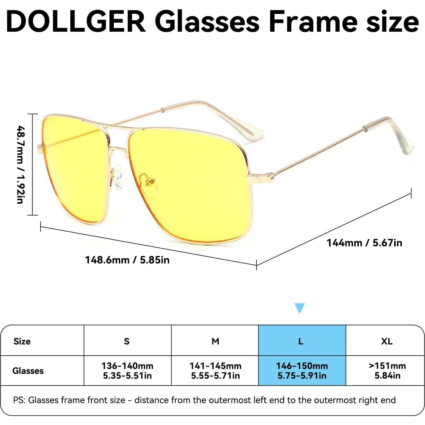 Gafas Clásicas Dollger Montura Metal Lentes Transparentes