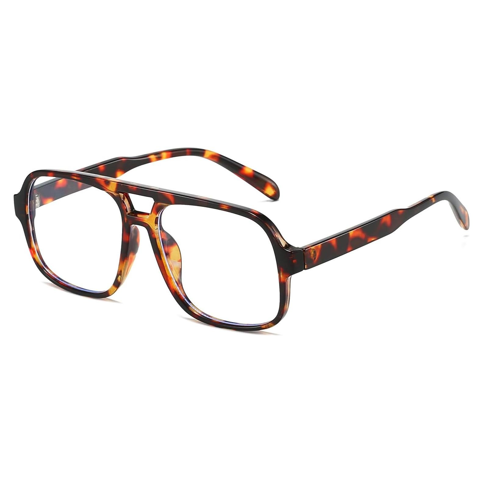 Gafas Retro Cuadradas Mirkcittle UV400 para Luz Azul