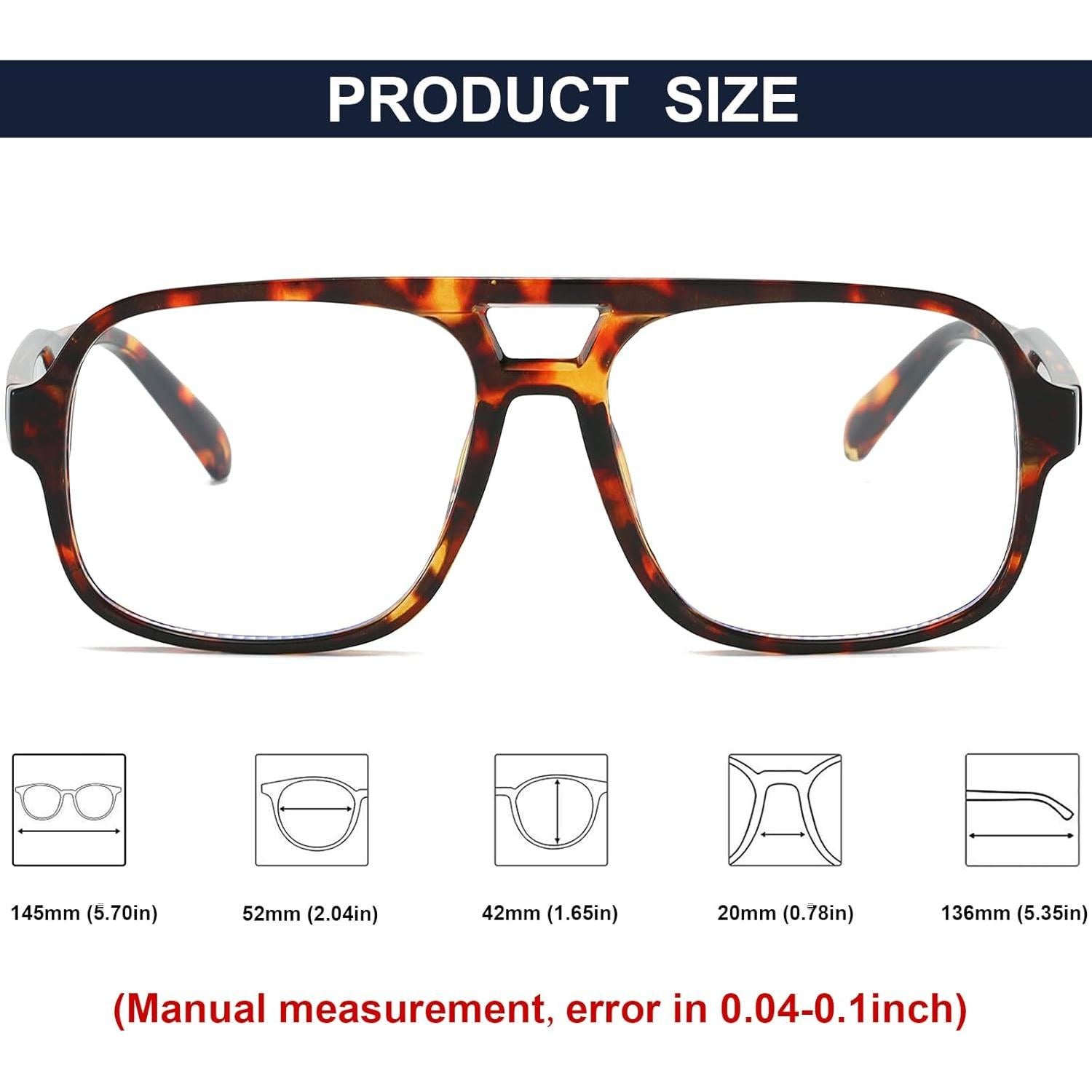 Gafas Retro Cuadradas Mirkcittle UV400 para Luz Azul