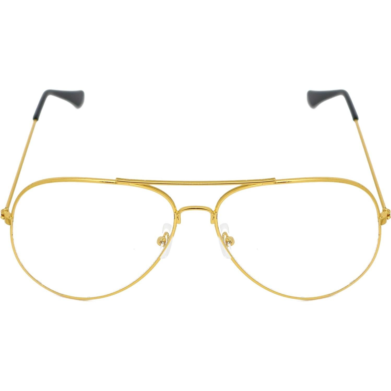 Gafas de Disfraz Skeleteen Aviador Doradas 70s Adultos Niños