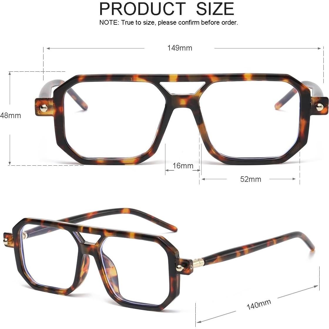 Gafas bloqueadoras de luz azul JOVAKIT unisex estilo cuadrado