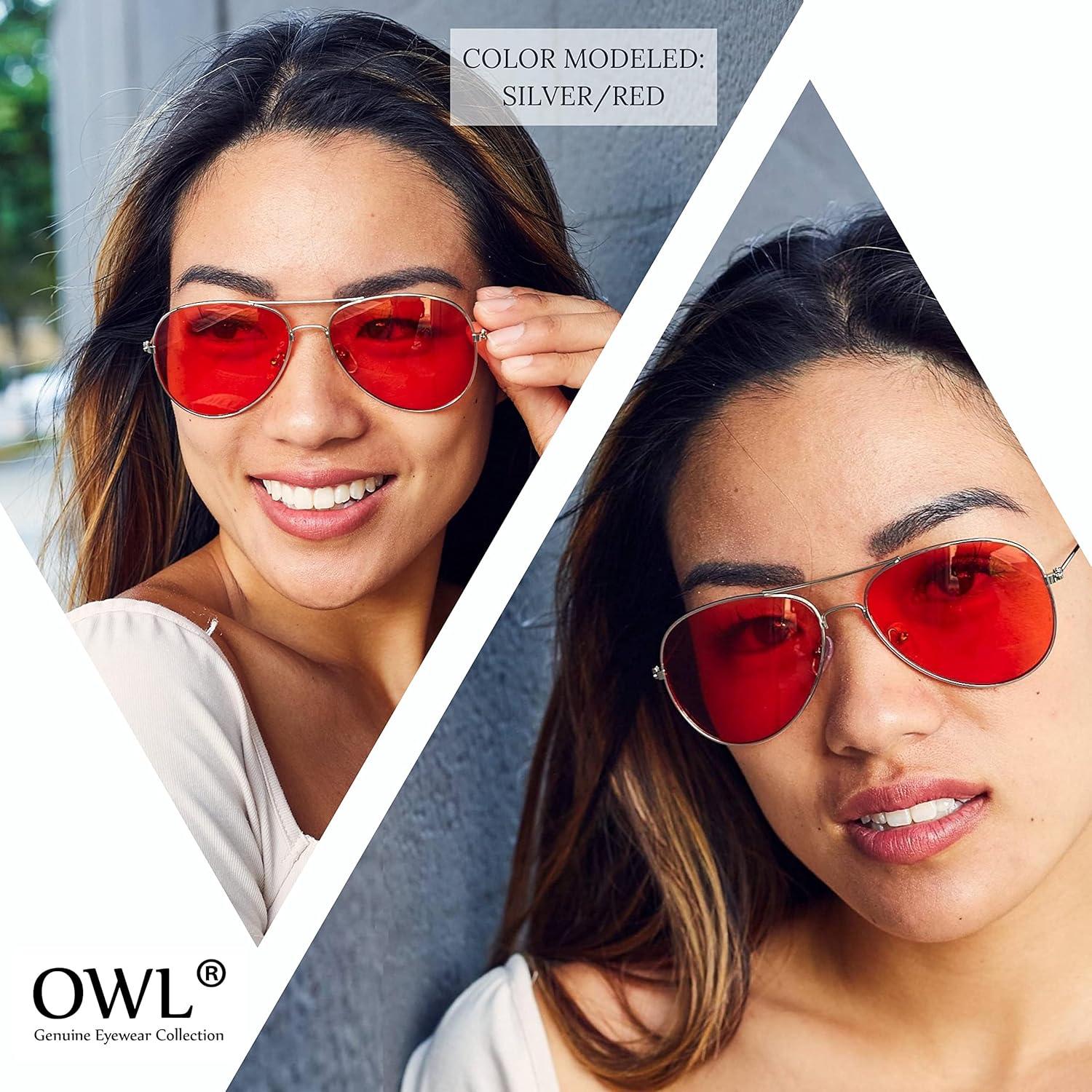 Paquete de 12 Gafas de Sol Aviador OWL con Protección UV400