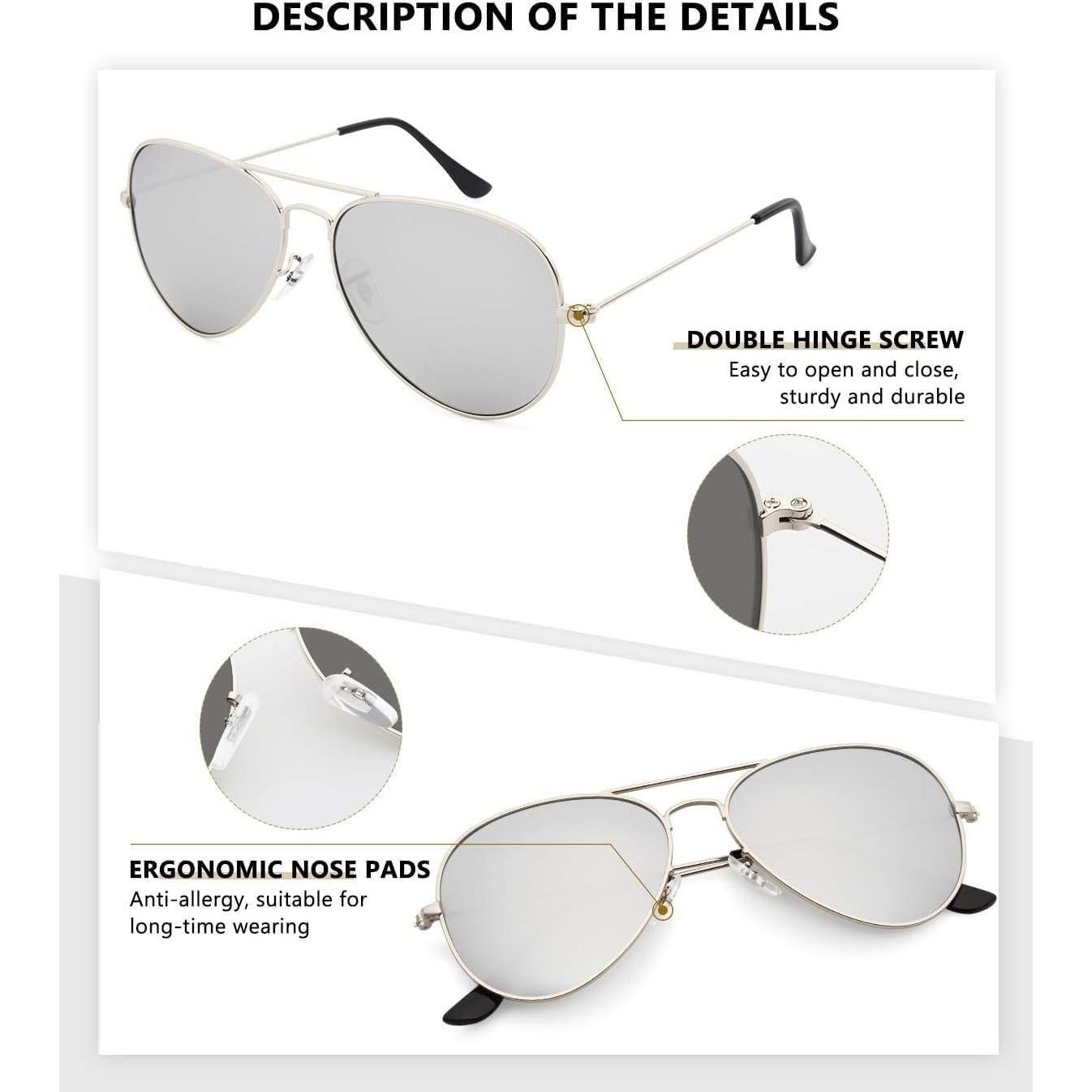 Gafas de sol polarizadas Livho Trendy UV400 para todos