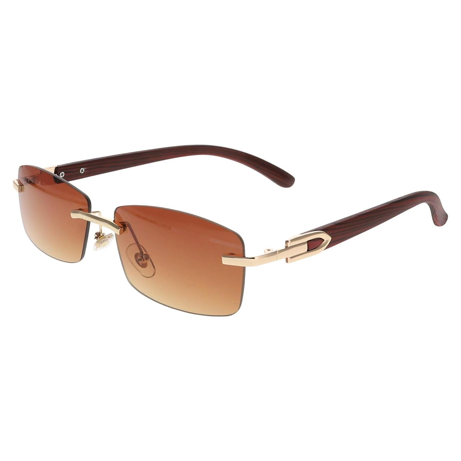 Gafas de Sol Vintage Sin Montura Caramelo Unisex