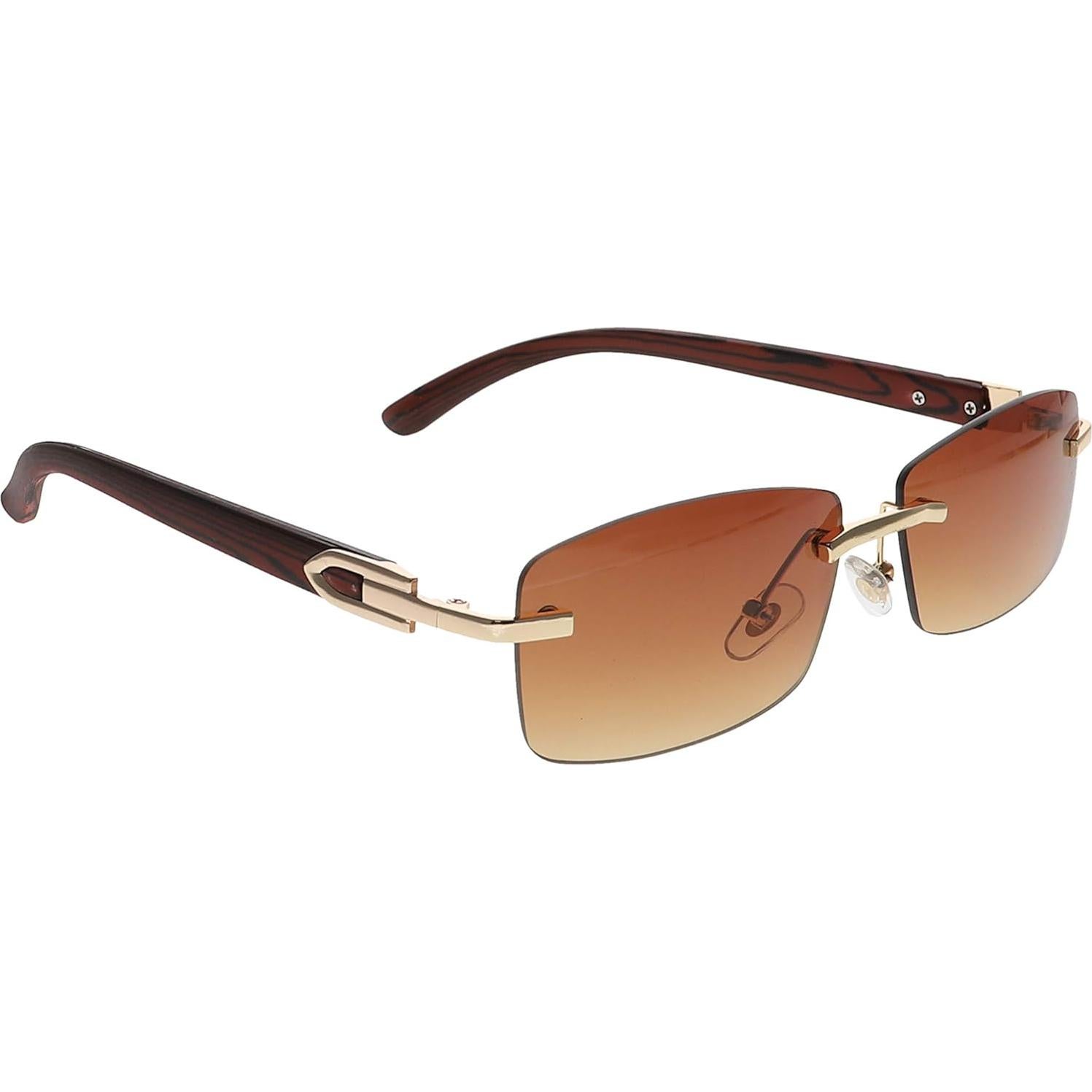 Gafas de Sol Vintage Sin Montura Caramelo Unisex