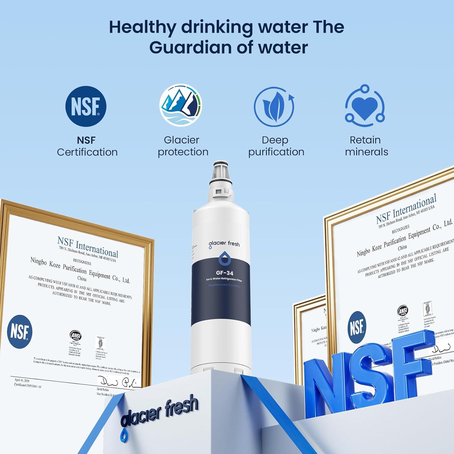 Filtro de Agua GLACIER FRESH 7012333 para Hielo Sub-Zero