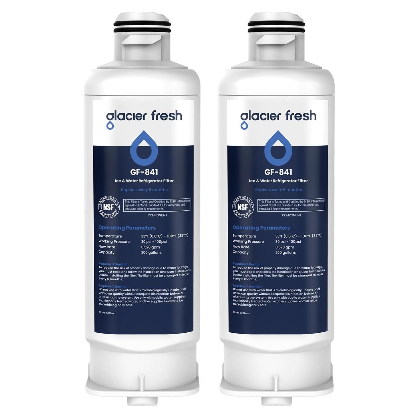 Filtro de Agua GLACIER FRESH DA97-17376B para Refrigeradores Samsung - Paquete de 2