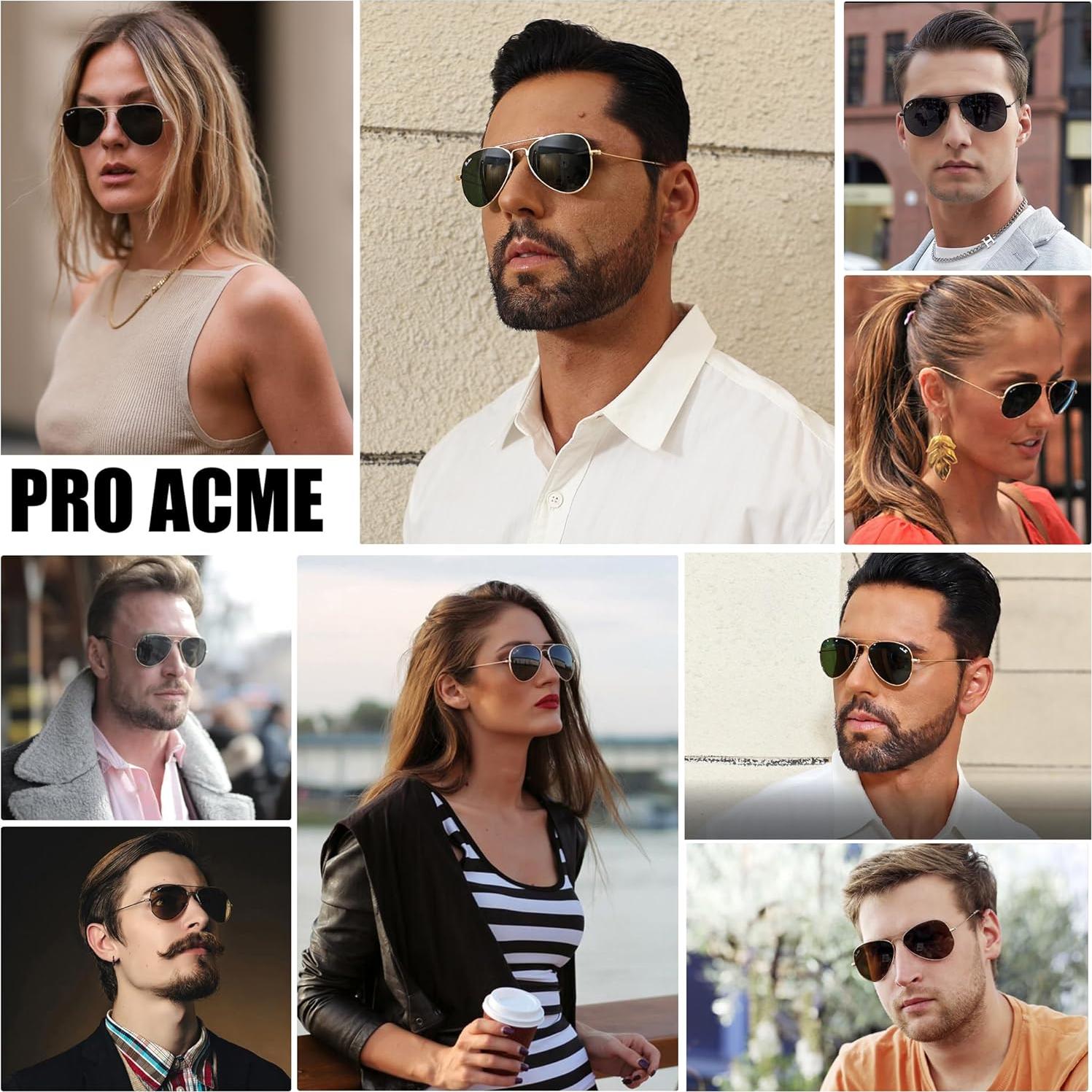 Gafas de sol aviador Pro Acme con lentes de vidrio UV400