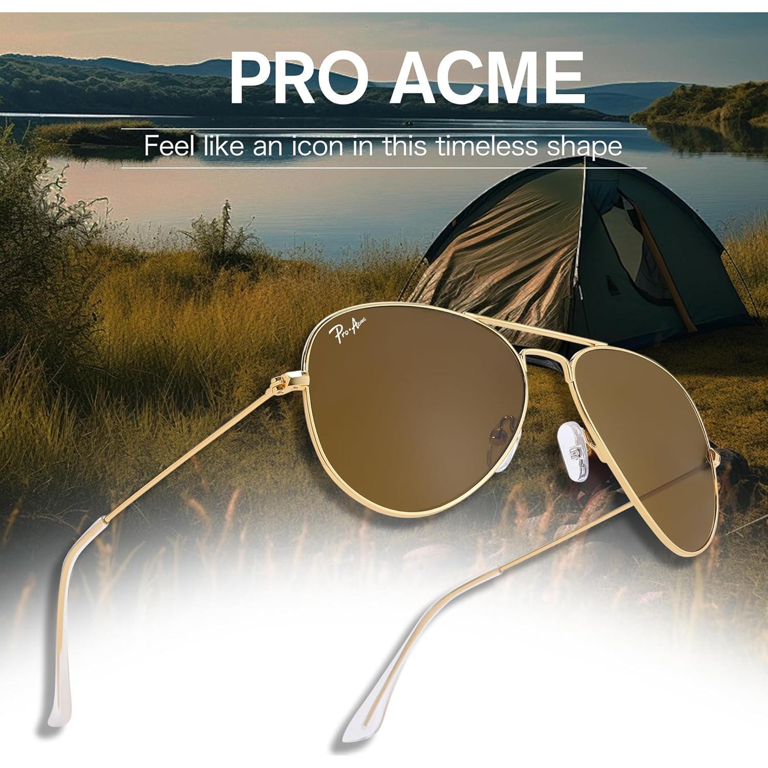 Gafas de sol aviador Pro Acme con lentes de vidrio UV400