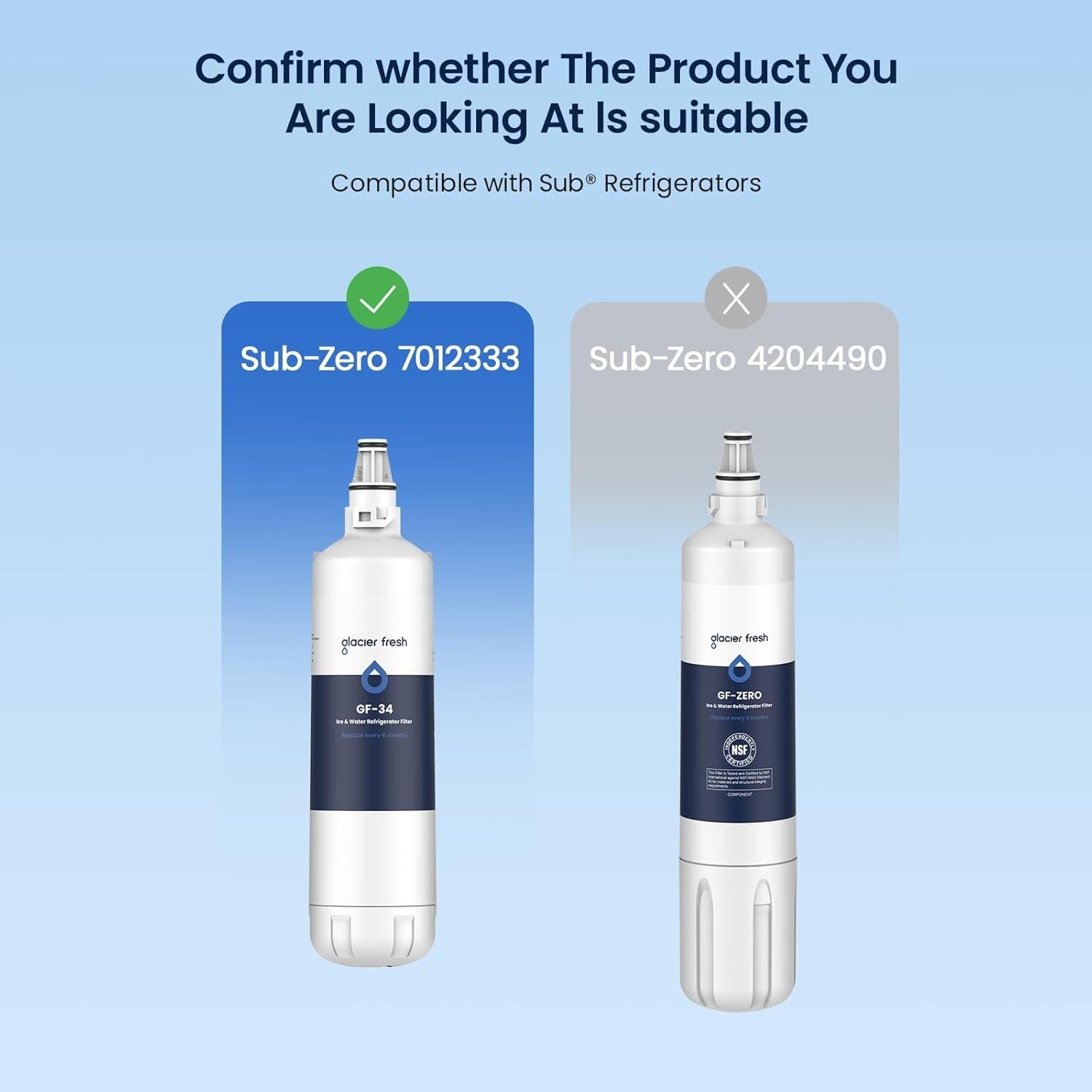 Filtro de Agua GLACIER FRESH para Máquina de Hielo 2 Unidades