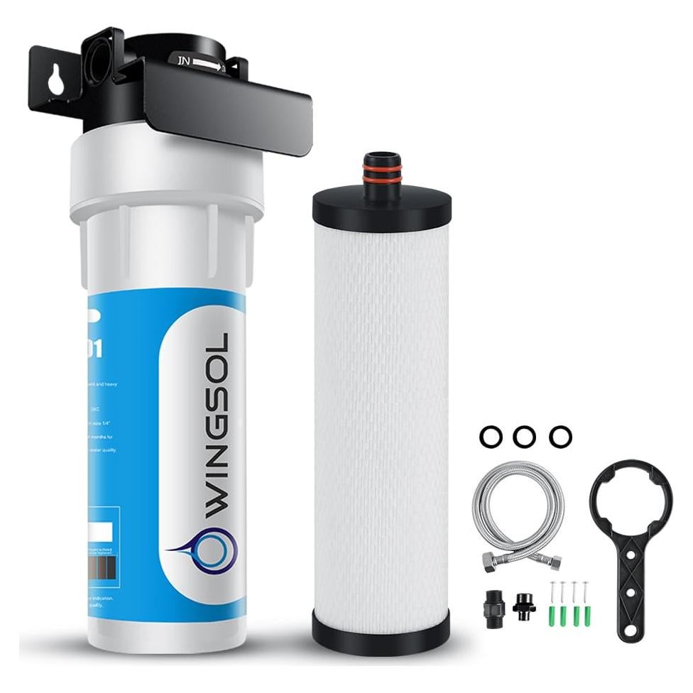 Filtro de Agua Bajo Fregadero WINGSOL 5 en 1, Reduce Plomo y Cloro