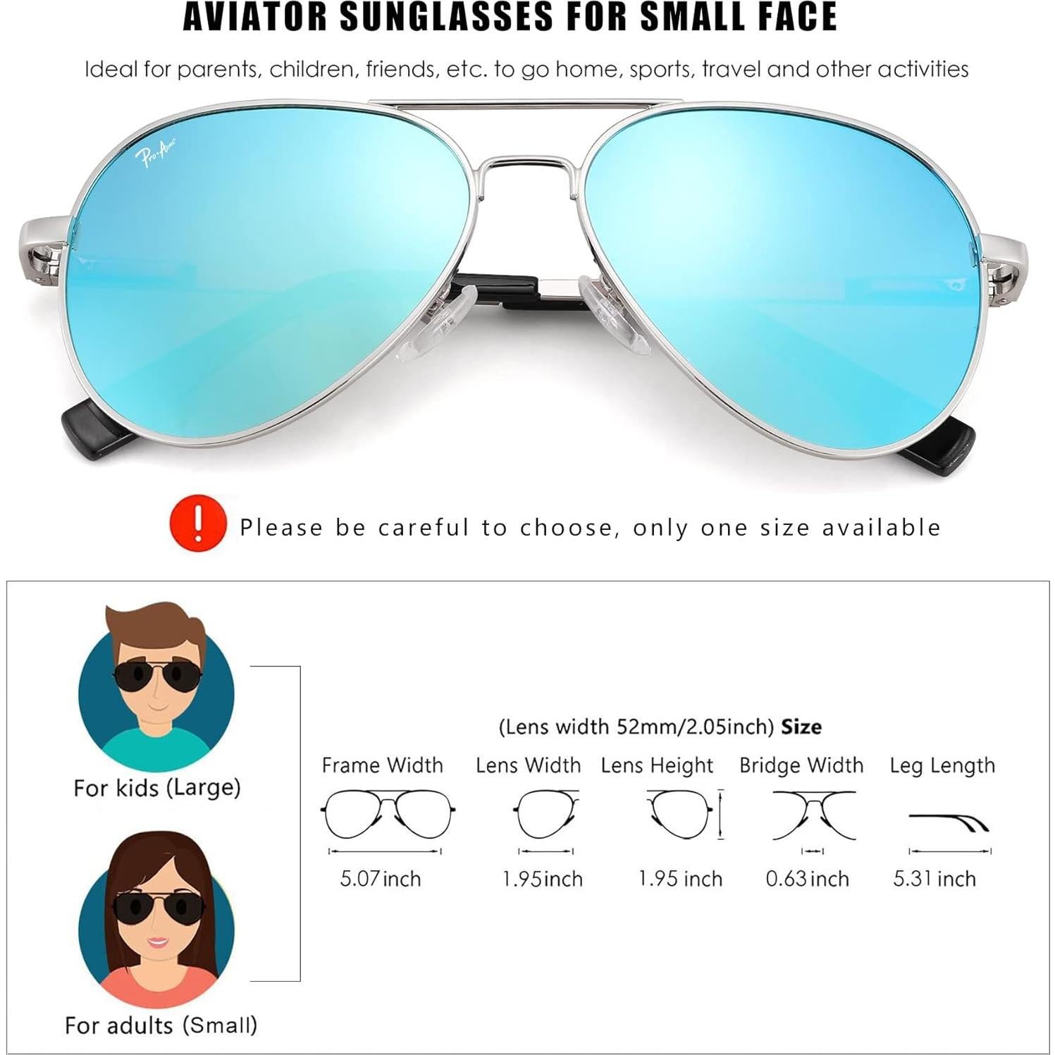 Gafas de Sol Aviador Pro Acme 52mm Polarizadas Unisex