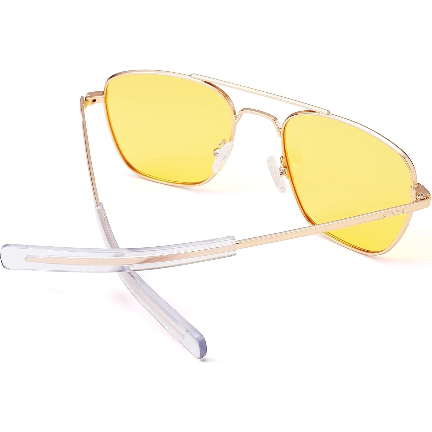 Gafas de sol Pro Acme aviador polarizadas UV400 doradas