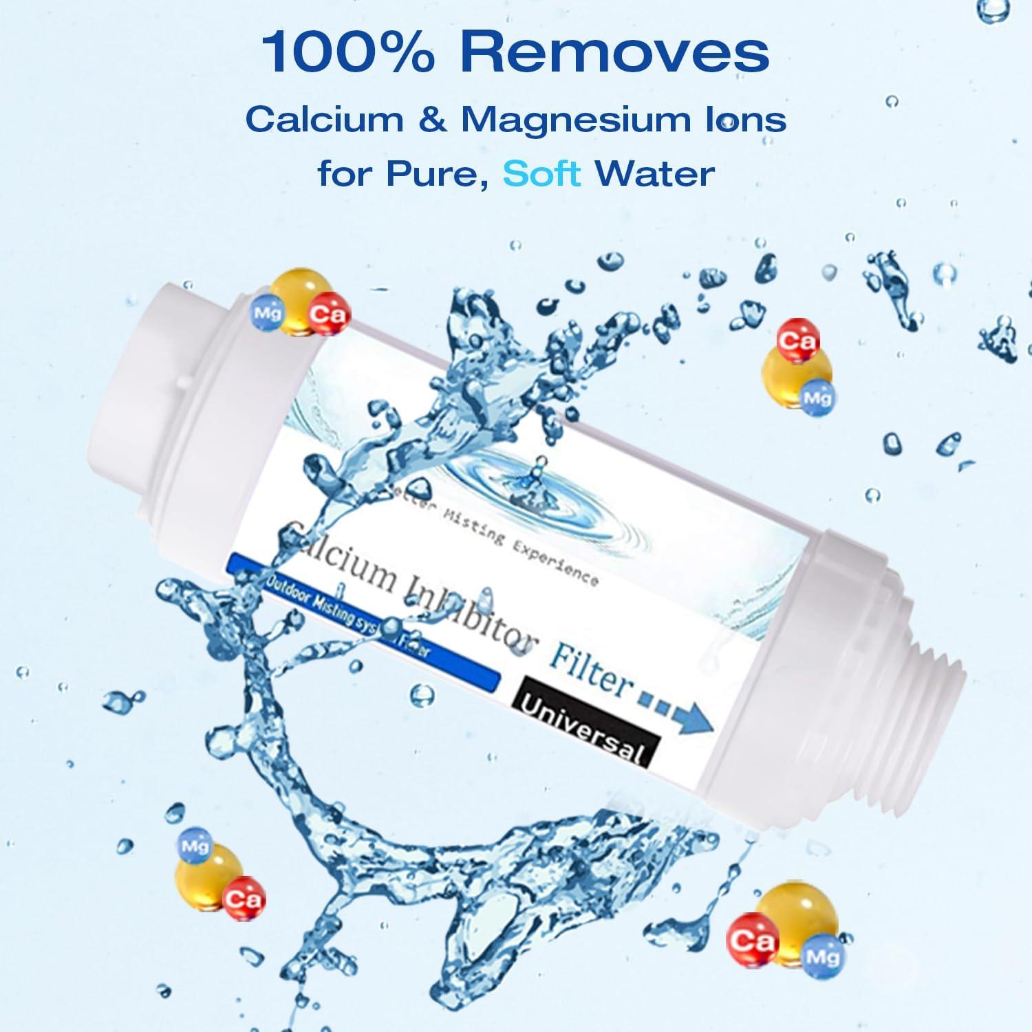 Filtro Inhibidor de Cal RUITN para Nebulización Jardín 1 Pcs