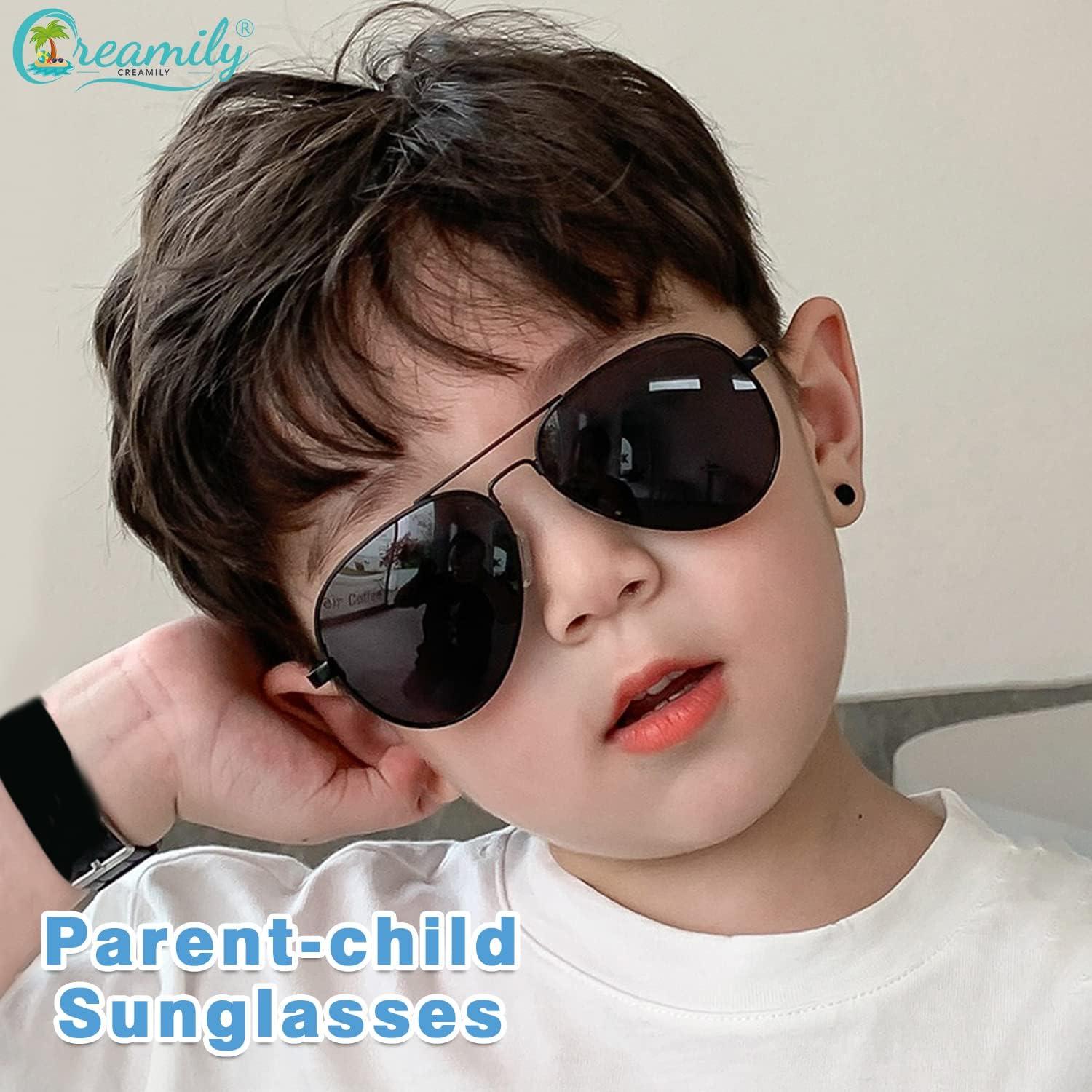 Gafas de sol Aviador Creamily para Niños 2-9 años UV400