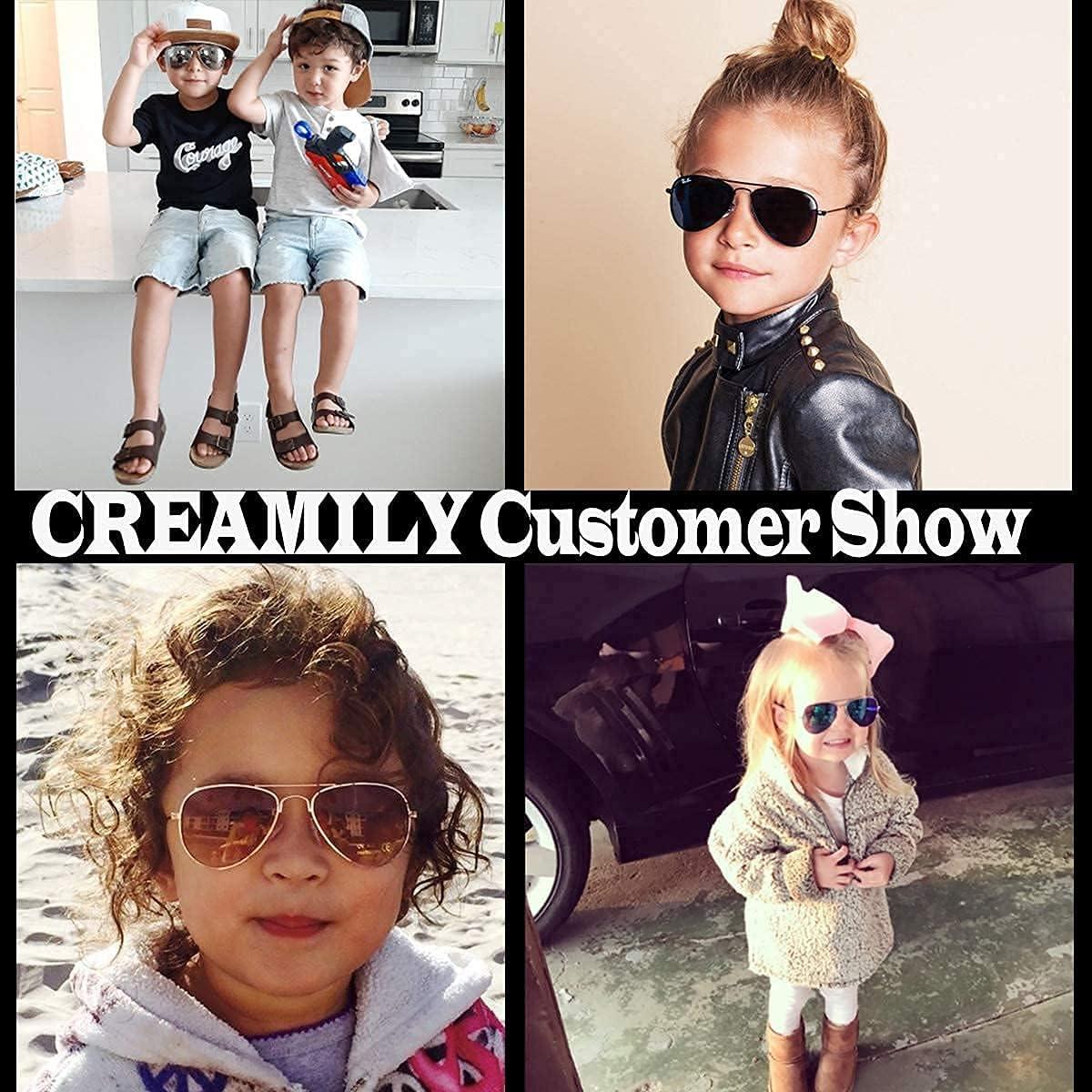 Gafas de sol Aviador Creamily para Niños 2-9 años UV400