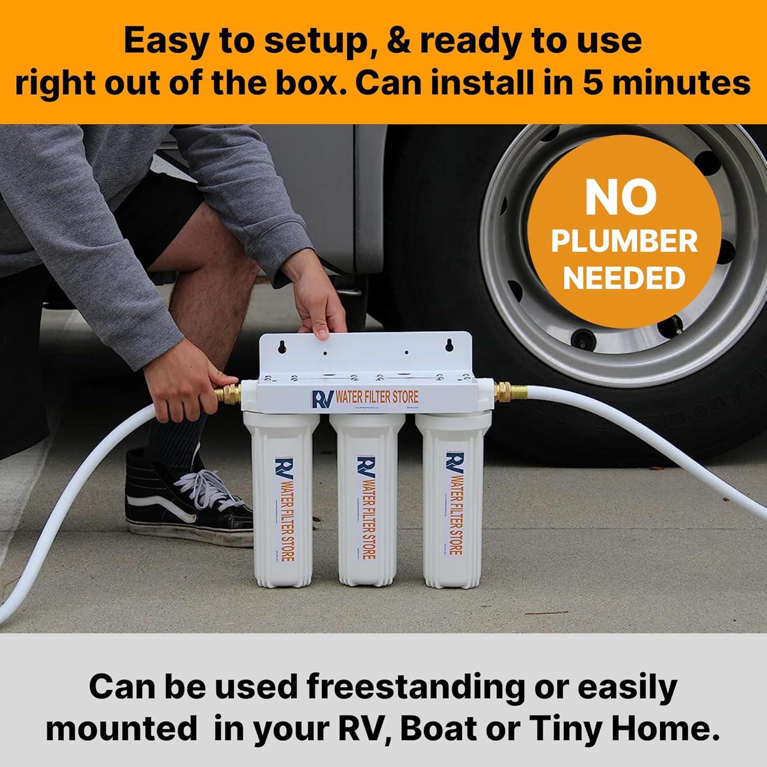 Sistema de Filtración de Agua 3 Etapas Tienda RV - Virus Hero