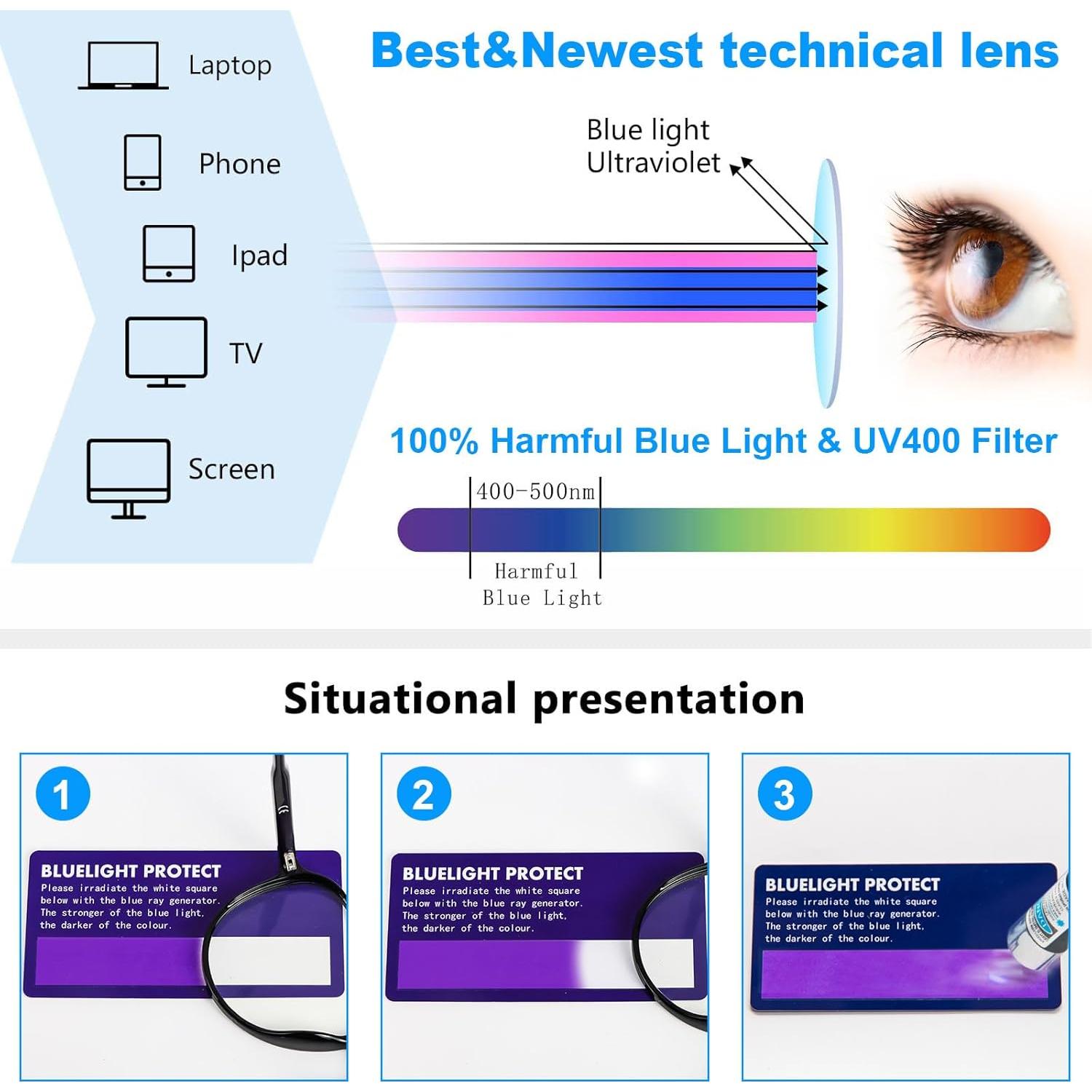 Gafas de Lectura DXYXYO 3 Paquetes Retro Aviador 3.5x