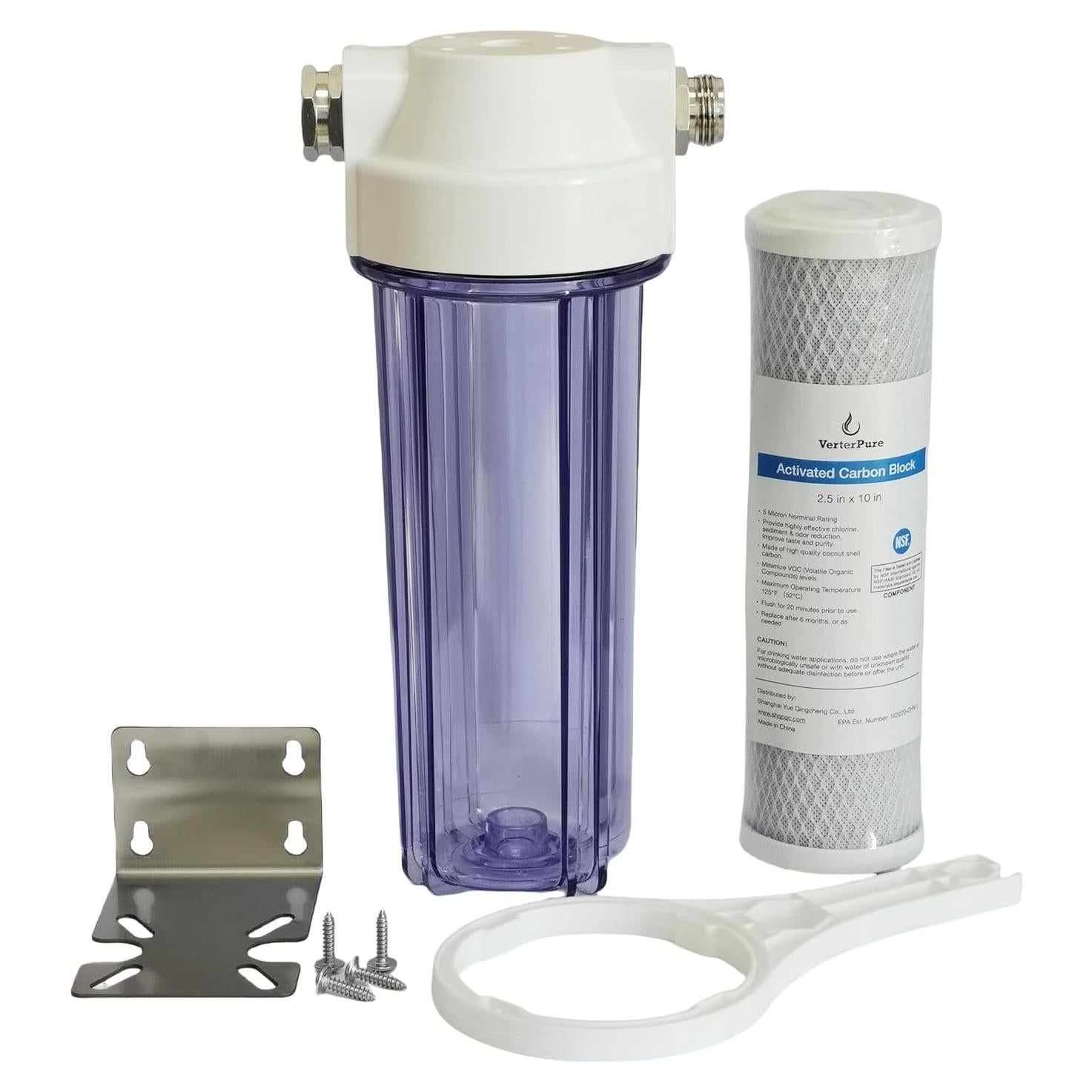 Filtro de Agua Uni X1 VerterPure con Carbón Activado 10"