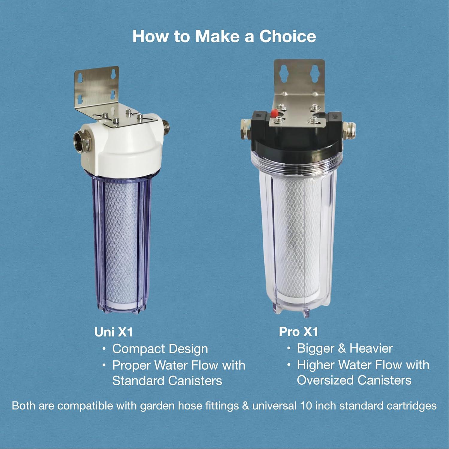 Filtro de Agua Uni X1 VerterPure con Carbón Activado 10"