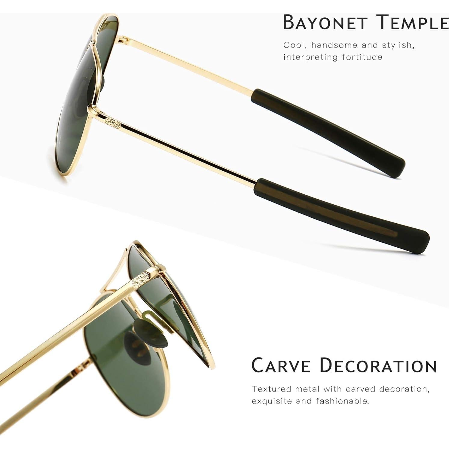 Gafas de sol SUNGAIT Aviador para hombres UV400 polarizadas