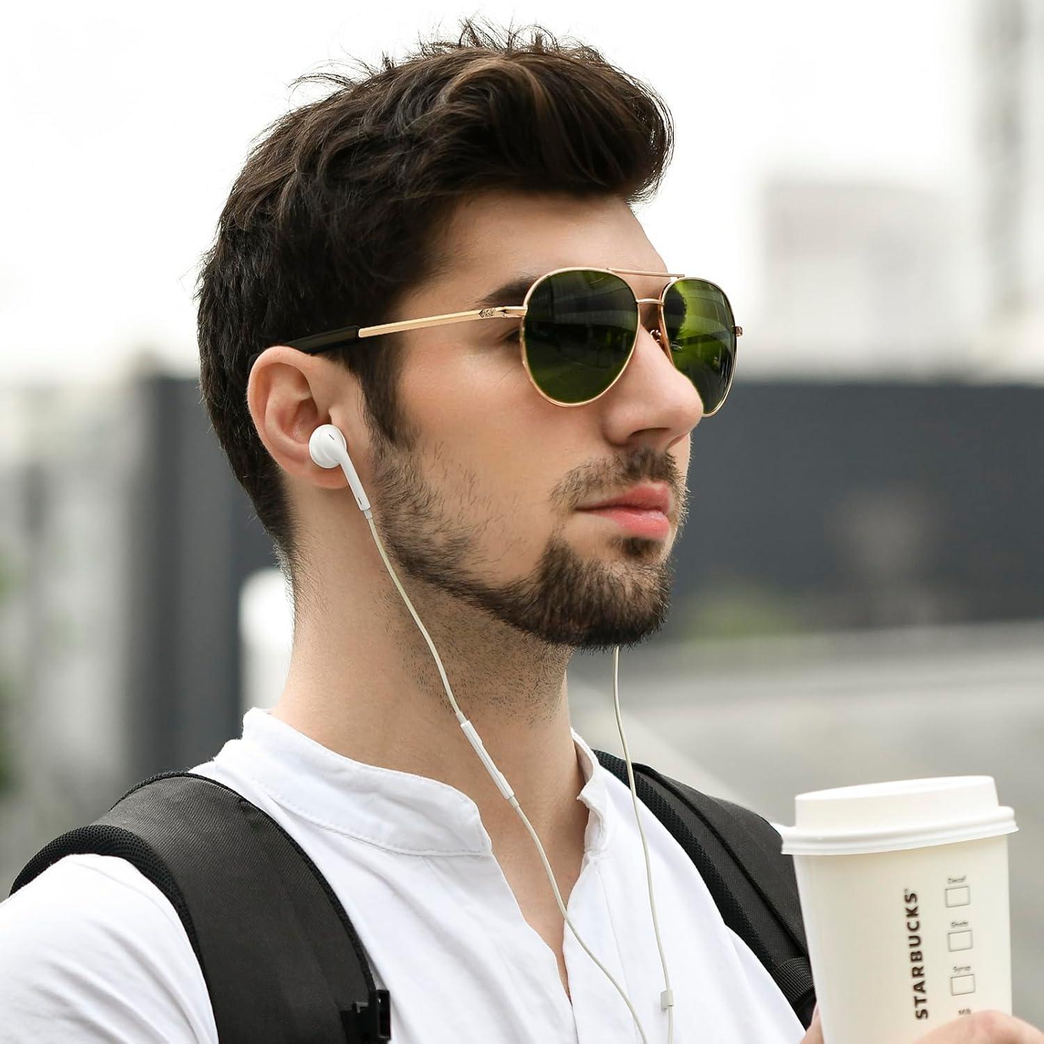 Gafas de sol SUNGAIT Aviador para hombres UV400 polarizadas