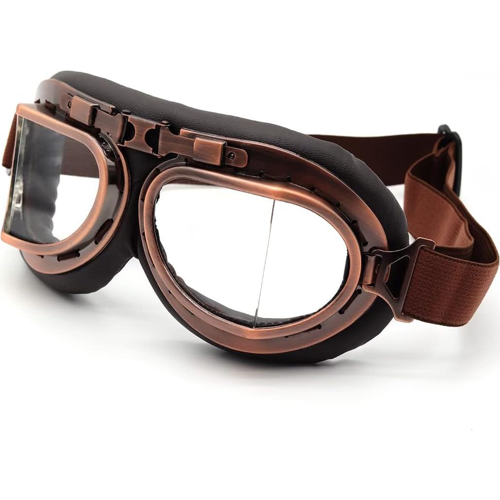 Gafas de piloto vintage Kucehiup UV protección ligera