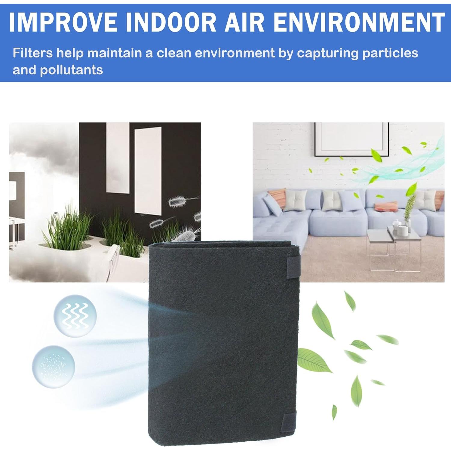 Filtro de Carbono Activado Cortar para Ajustar Tokdoot 40x122 cm